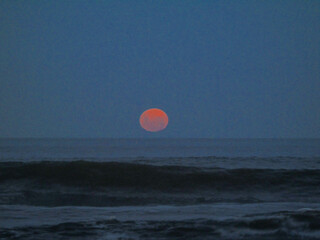 full moon rising