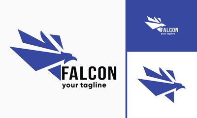 vector eagle with sharp wings