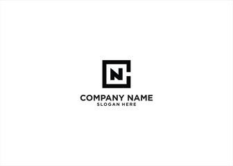 NC logo design vector template