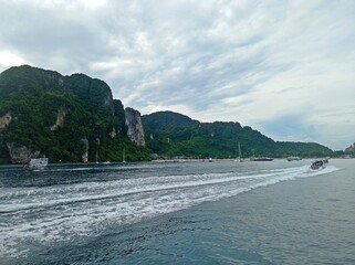 Beach of ko phi phi island Thailand