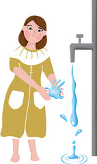 Ablution wudhu steps for children