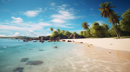 Tropical Beach Panorama: Vast Seascape Horizon Captured with Canon RF 50mm f/1.2L USM