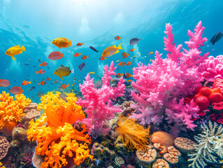 Fototapeta na wymiar Oceanic Wonders: Vibrant wallpapers showcasing marine biodiversity
