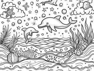 Immerse Yourself in Colorful Adventure: Discover Delightful Summer Coloring Pages
