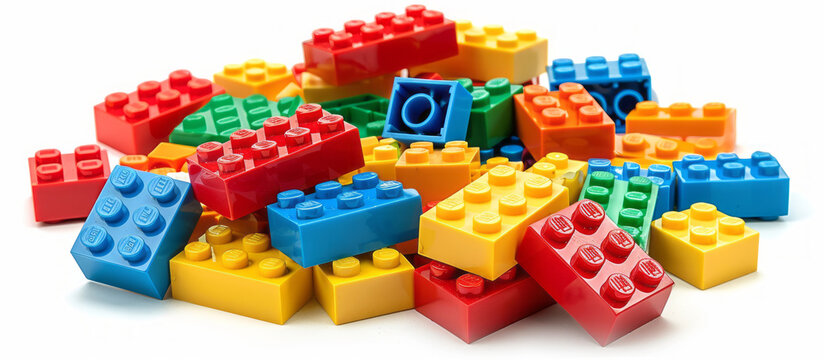  the bricks box Lego on a white background
