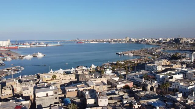 view of the port Libya, tripoli
