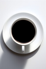 A Steamy Cup of Freshly Brewed Coffee Set on a Warm Wooden Table: A Perfect Companion for Every Morning