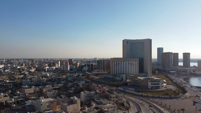 Libya, Tripoli, Drone view of the City