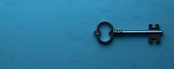 The Importance of Online Security and Digital Asset Protection: A Key Symbol. Concept Cybersecurity Awareness, Data Privacy, Identity Theft Prevention, Online Threats