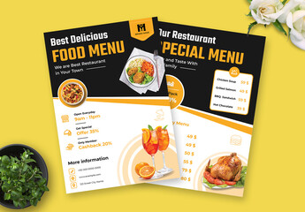 Food Flyer Template - obrazy, fototapety, plakaty