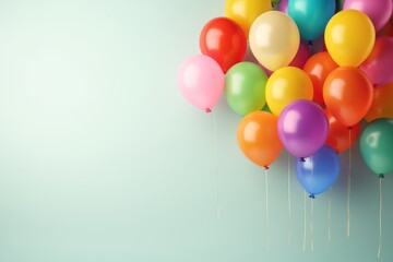 colorful balloons background banner