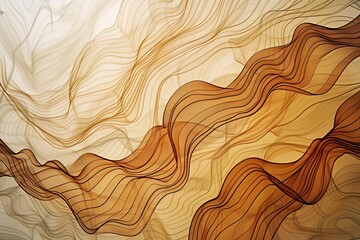 Panoramic view of abstract organic lines Offering a fresh perspective on natural forms through artistic interpretation