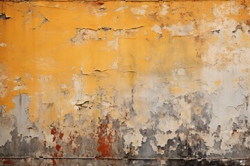 a yellow and grey wall