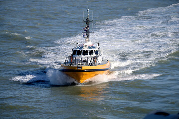 Pilot boat underway
