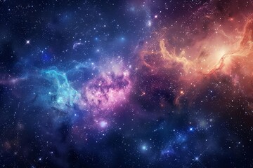 Space-themed abstract background With galaxies and stars Creating a sense of exploration and wonder