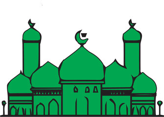 taj mahal vector illustration