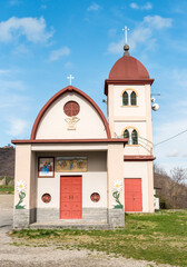 Obraz premium Church of the Madonna della Neve (Madonna of the Snow) in Gattinara, province of Vercelli, Piedmont, Italy