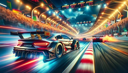 Arcade Racing Game with Customizable Cars