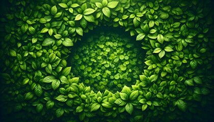 Lush Green Leaves Texture for Natural Eco-Friendly Background