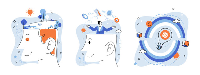 Critical thinking. Vector illustration. Learning and practicing critical thinking can lead to more effective solutions for problem-solving Engaging in critical thinking requires ability to think