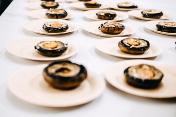 Elegant Plant-Based Catering with Stuffed Mushrooms