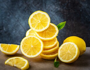 The flesh inside the lemon is juicy and pale yellow in color in water