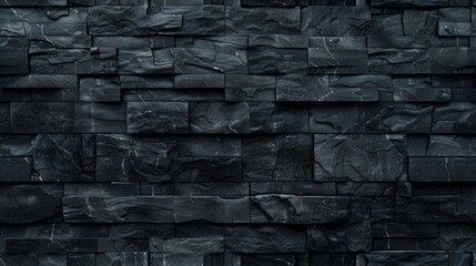 small texture of an stone wall, neutral light, dark gray