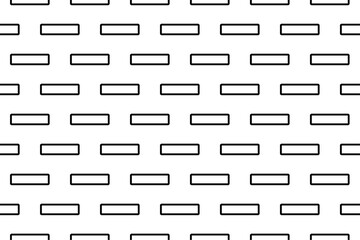 Seamless pattern completely filled with outlines of minus symbols. Elements are evenly spaced. Vector illustration on white background