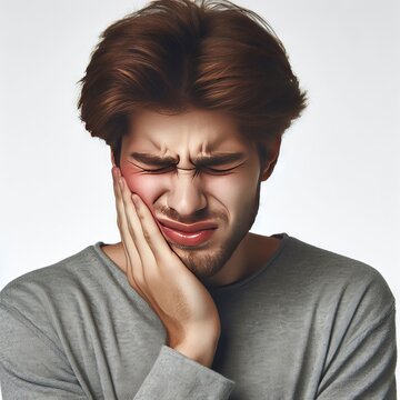 a person with toothache