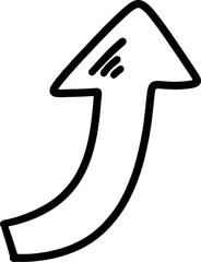 Hand drawn arrows set, direction, cursor, pointers