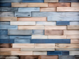 a wall of wood planks