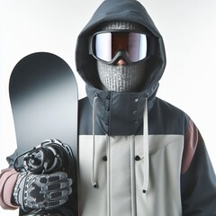 person with snowboard