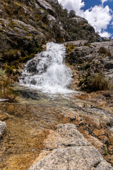 waterfall in the mountains
