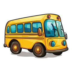 Vector a bus on white background vector illustration isolated on background