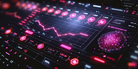 Fototapeta premium Futuristic Sci Fi Modern User Interface Set. Abstract HUD