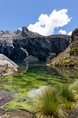 mountain landscape with lake