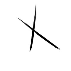 Hand Drawn Cross Vector