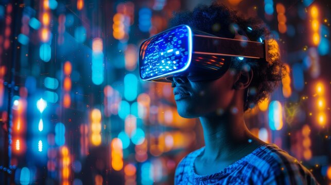 Virtual world, limitless imagination, VR glasses