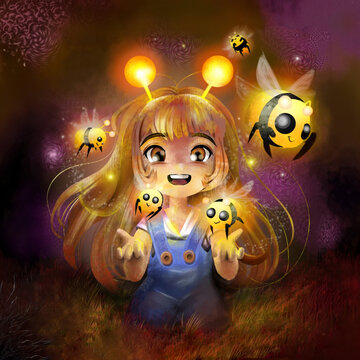 Abejas luminosas