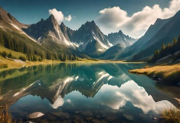 lake in the mountains