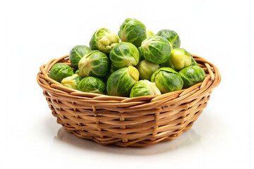 basket sprouts isolated in white