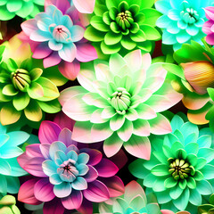 Beautiful abstract style flowers background