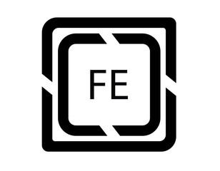 FE logo design template vector. FE Business abstract connection vector logo. FE icon circle logotype
