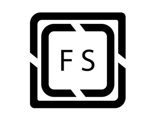 FS logo design template vector. FS Business abstract connection vector logo. FS icon circle logotype

