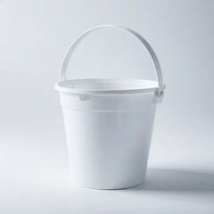 plastic bucket on white