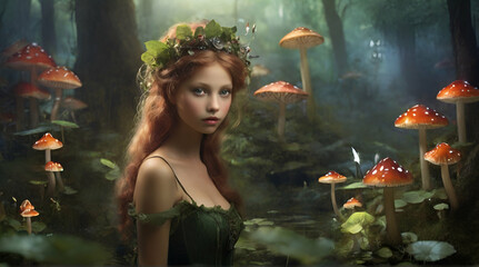 Obraz na płótnie Canvas In the Fairy Forest .Generative AI