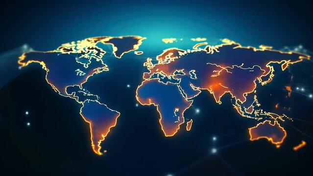 Logistics delivery, World map with logistic network distribution on background. background for Concept of fast or instant shipping, Online goods orders worldwide