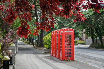 Cabines téléphoniques rouges Angleterre