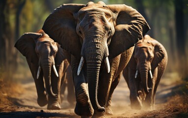 Elephants in Chobe National Park, Botswana, Africa