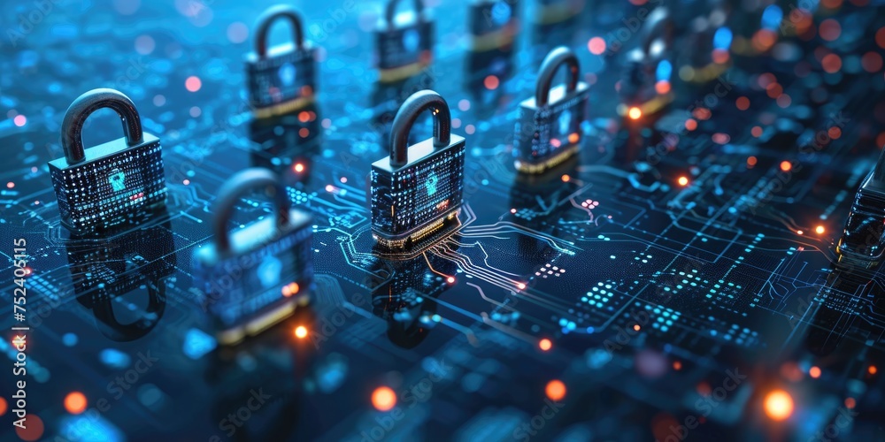Poster Represents measures to prevent unauthorized access to data